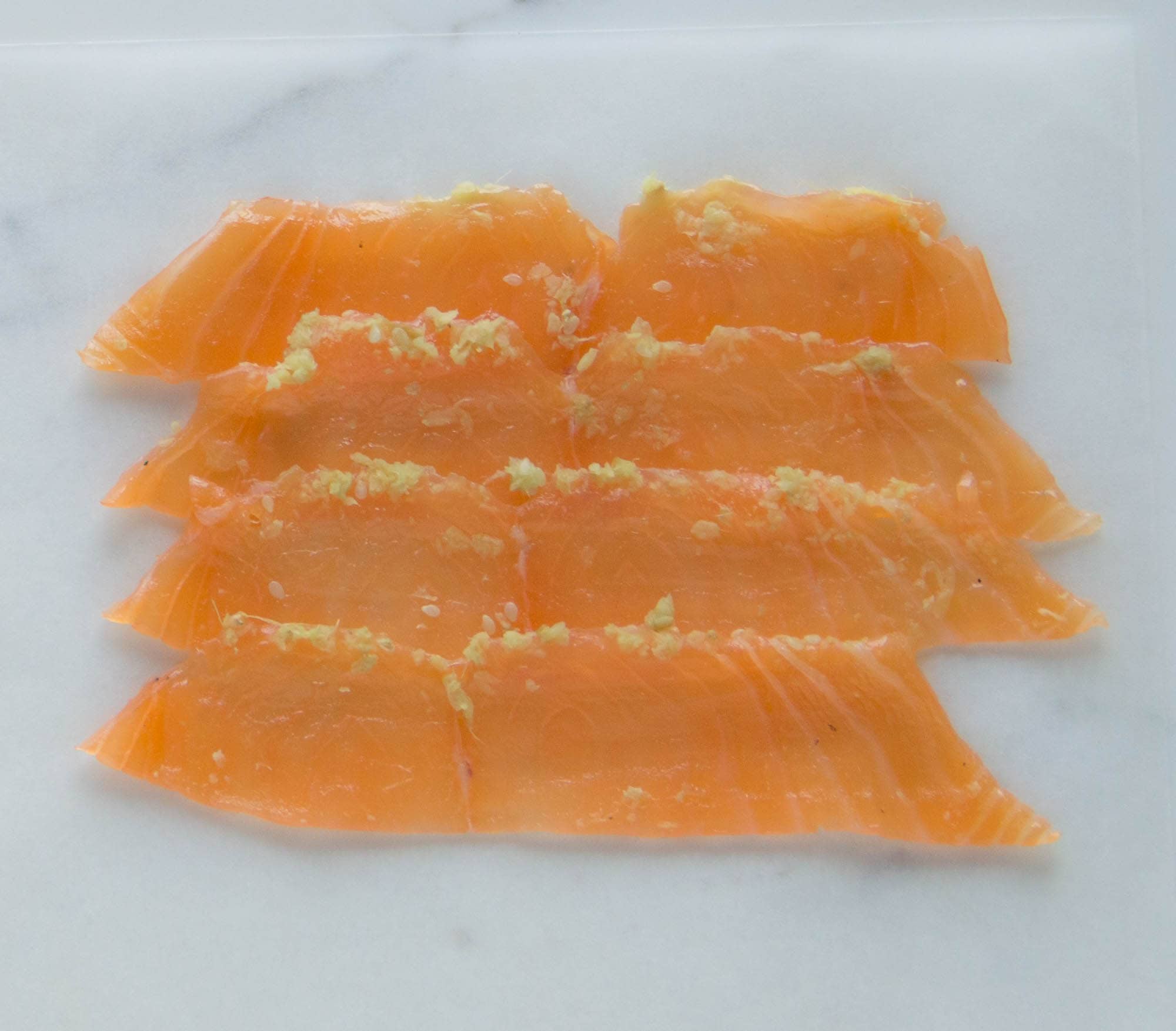 Image of Wasabi and Ginger Cured Salmon