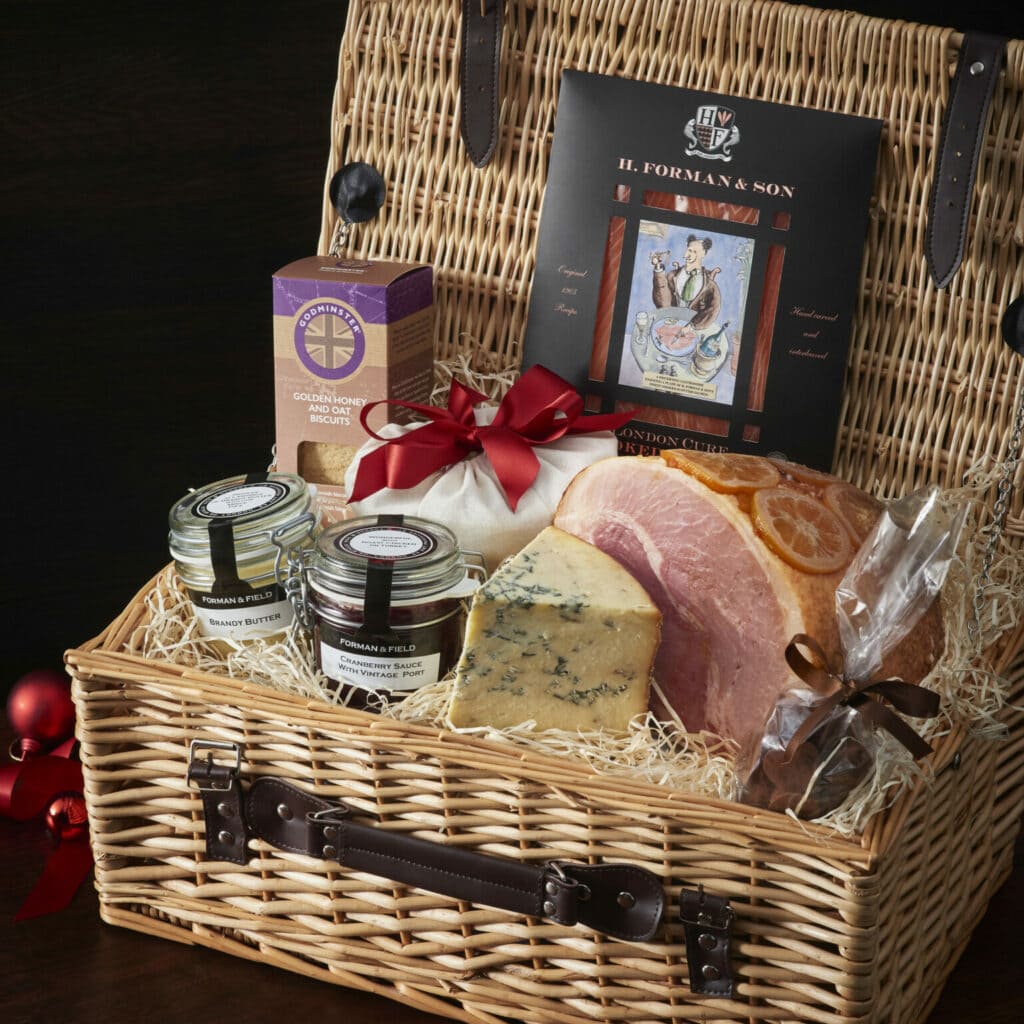 Christmas in a basket hamper
