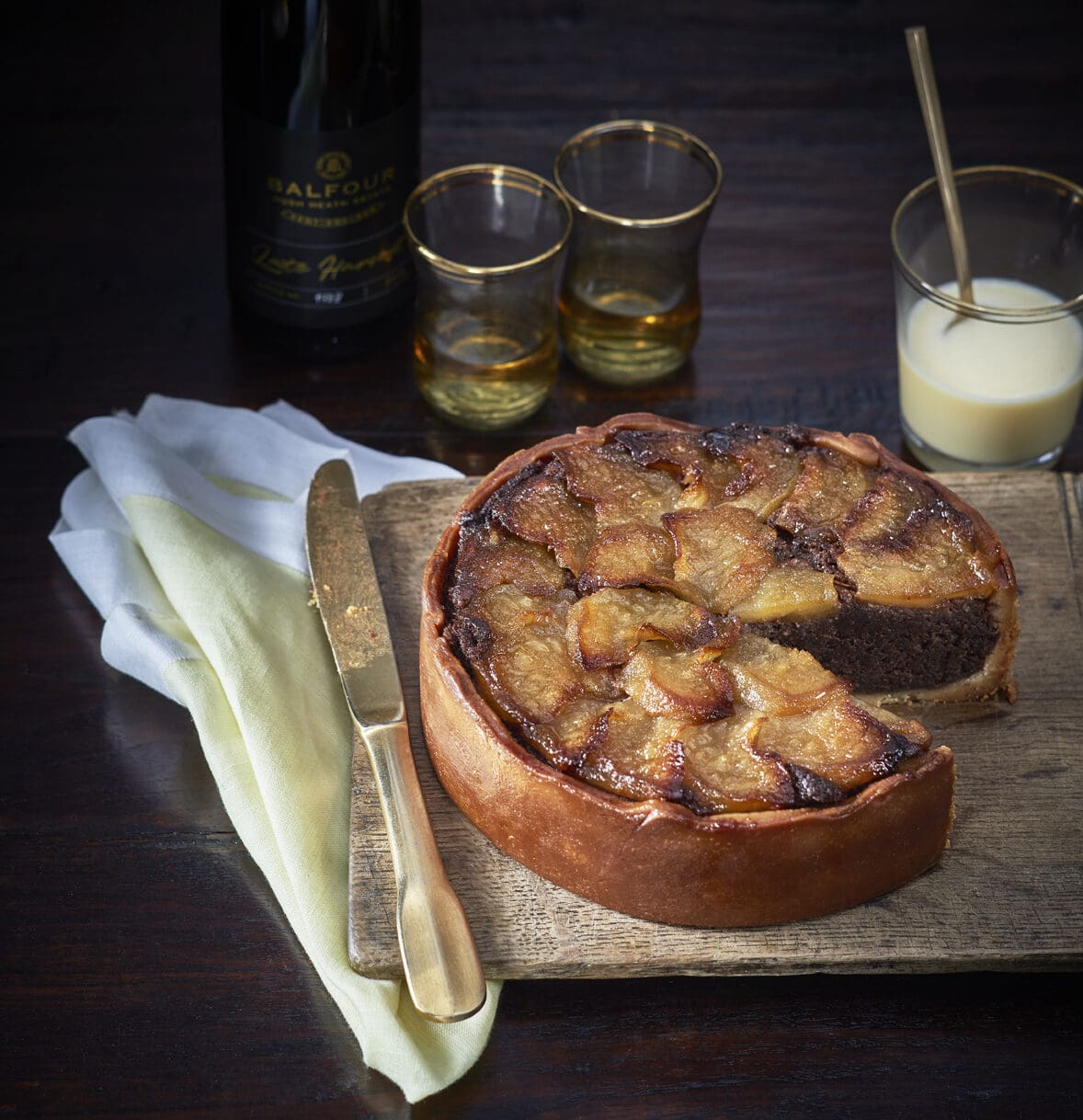 Image of Williams Pear & Dark Chocolate Tart